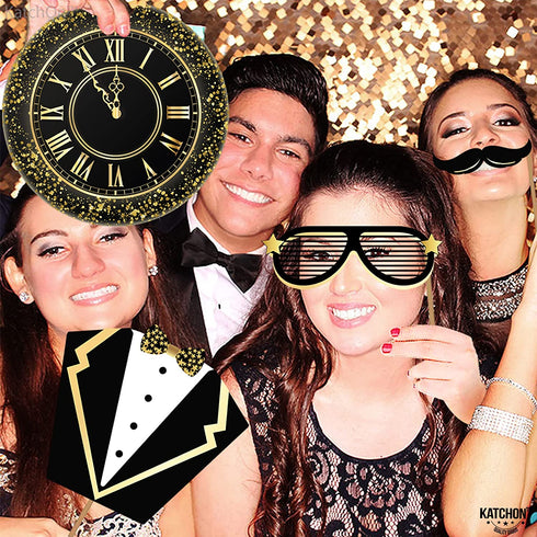 New Years Photo Booth Props 2022 - New Years Eve Party Supplies 2022 | New Years Props Picture, New Year Decorations 2022 | NYE Photo Booth Props 2022, New Years Eve Photo Booth Props 2022, Little DIY