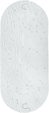Boon GRIFFLE Textured Non Slip Baby Bath Tub Mat with Hanging Hook and Drain Holes, Gray