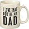 Primitives by Kathy 25389 Stoneware Coffee Mug, 20 oz., You're My Dad