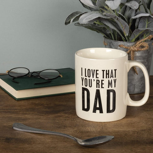 Primitives by Kathy 25389 Stoneware Coffee Mug, 20 oz., You're My Dad