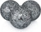 MDLUU Decorative Orbs, Mosaic Sphere Balls, Centerpiece Balls for Bowls, Vases, Dining Table Decor, Diameter 4 Inches, Pack of 3 (Black Silver)