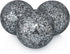 MDLUU Decorative Orbs, Mosaic Sphere Balls, Centerpiece Balls for Bowls, Vases, Dining Table Decor, Diameter 4 Inches, Pack of 3 (Black Silver)