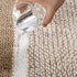 Milvowoc Bath Mats for Bathroom Luxury Chenille Shaggy Bath Rugs Non Skid Soft Shaggy Rugs Bath Carpet Machine Wash/Dry for Tub, Shower and Bath Room (20x32 Inch, Khaki/White)