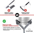 Grill Brush and Scraper Safe BBQ Brush Bristle Free or Wire Cleaning Brush & Scrubber - Stainless Steel and Heavy Duty Grill Cleaner for All Grill Grates - Ideal Grill Accessories & Gifts