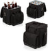 LEGACY - a Picnic Time Brand Cellar Insulated Six Bottle Wine Tote, Black,12.5 x 11 x 13 Inches