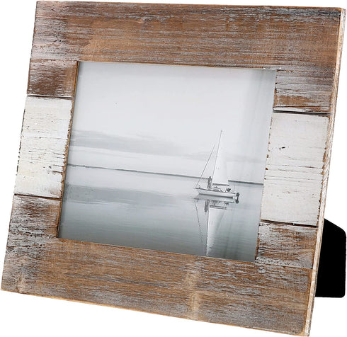 Barnyard Designs Rustic Farmhouse Distressed Picture Frame - Unfinished Wood Photo Frame 8? x 10?