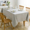 Lipo Tablecloth Jacquard Swirl Design-Waterproof Table Cloth for Rectangle Tables Wrinkle Oil Free-Outdoor Parties Dinning Table Covers Kitchen Decor-Light Grey Table Cloths Rectangle 60 X 84