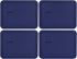 Pyrex Bundle - 4 Items: 7211-PC 6-Cup Blue Plastic Food Storage Lids