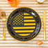 Crisky 40th Birthday Plates Black and Gold Dessert, Buffet, Cake, Lunch, Dinner Plates for 40th Birthday Decorations Party Supplies, Making Great Since 1982. 50 Count, 9" Plate