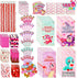 28 Pack Valentines Day Stationery Set with Treat Bags for Kids Party Favor, Classroom Exchange Prizes?includes Notebooks,Rulers,Erasers,Pencils,Stickers