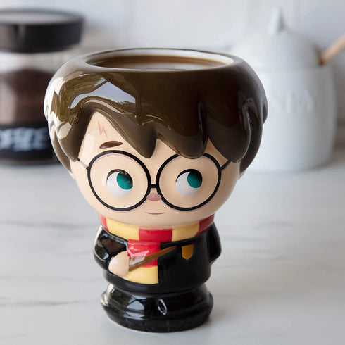 Harry Potter Coffee Mug, 16 Oz - Harry Figural Kawaii Goblet Cup Design - Ceramic, No Handle - Cupful of Cute by Jerrod Maruyama