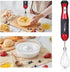 LINKChef Immersion Blender 3-in-1, 300 Watt 20 Speed Hand Blender Powerful Copper Motor 800ml Beaker, 304 Stainless Steel Whisk Attachments, Red/Black (HB-1230)