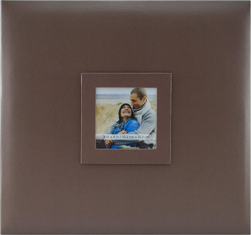 MCS MBI Earthtones Collection 13.5x12.5 Inch Scrapbook Album with 12x12 Inch Pages with Photo Opening, Branch Color (860097),Branch (Brown)