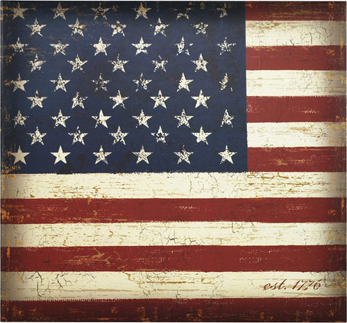 MCS MBI 13.5x12.5 Inch Americana Collection Scrapbook Album with 12x12 Inch Pages, Vintage Flag Theme (860105)