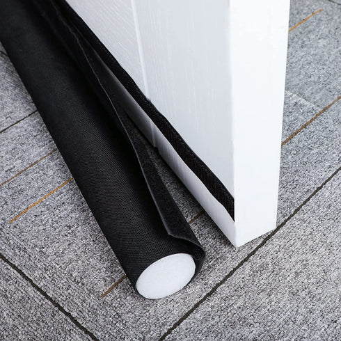 Wanfeel Door Draft Stopper Soundproof Stoppers for Bottom of Door Adjustable 37 Inches Single Side Insulator Door Sweep Weather Stripping Under Door Draft Blockers
