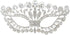 OULII Masquerade Mask Luxury Diamond Rhinestone Fancy Mask Party Crown Mask for Women Lady