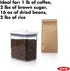 OXO Good Grips POP Container Airtight 1.7 Qt for Coffee and More Food Storage, Rectangle, Clear