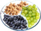 NUTRIUPS Glass Divided Plate Round Compartment Plate Glass Compartment Plates Divided Plate for Lunch Plates with Dividers Round Portion Plates, 9 In