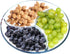 NUTRIUPS Glass Divided Plate Round Compartment Plate Glass Compartment Plates Divided Plate for Lunch Plates with Dividers Round Portion Plates, 9 In