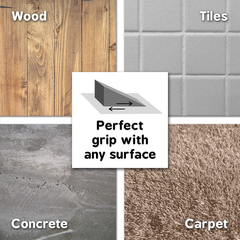 XCEL 10-Pack Door Stoppers, Minimalist Design Door Stop, Premium Neoprene Rubber Door Wedge, Water and Weather Resistant, Multi Surface gripping Wedge, Made in USA