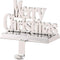 BIRDROCK HOME Merry Christmas Stocking Holder for Mantle - Christmas Decorations - Holiday Greetings - Mantle Fireplace Topper - Decorative Metal Hanger for Stockings - Home D©cor