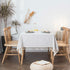 Textured Fabric Table Cloth Waterproof Heavy Weight Cotton Linen Fabric Dust Proof Table Cover for Kitchen Dinning Tabletop Decoration(54" x 102" Rectangular-Beige Texture)