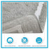 Evan Cotton Tufted Washable Bath Mat , Luxury Solid Bathroom Rugs , 20X30 inches , Grey