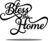 Vivegate Bless This Home Wall Decor Black Metal Art 18X13 Bless This Home Metal Wall Stencil Decor Entryway Living Room Decoration Signs