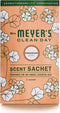 Mrs. Meyer's Air Freshener Sachets, Fragrance for your Locker, Car, Closet, and Gym Bag, Geranium, Pack of 3