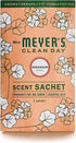 Mrs. Meyer's Air Freshener Sachets, Fragrance for your Locker, Car, Closet, and Gym Bag, Geranium, Pack of 3