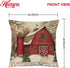 Hlonon Christmas Decorations Christmas Pillow Covers 20 x 20 Inches Set of 4 - Xmas Series Cushion Pillow Cover Custom Zippered Square Pillowcase