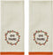 SKL Home Wreath Thanks Hand Towel Set, White 2 Count