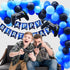 Video Game Party Supplies Birthday Decorations for Boys - 98 Pack Blue Black Balloons Garland with Gamer Birthday Banner Game Controller Balloons for Boy Level Up Birthday Party Decorations