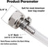 LitKiwi 4PCS Stainless Steel 304 Beer Keg Coupler Fitting,Beer Line Connector Kit,Hex Nut 5/8"G Thread x 1/4" Barb Fittings,Suit for 3/16" Beer Line Hose with Clamps