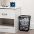 Mind Reader 2SQUAGA-BLK 2-Piece Garbage Waste Basket Recycling Bin Set, Square Metal Mesh, Black