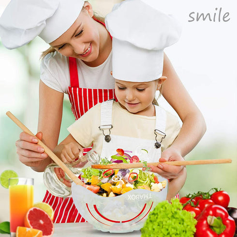 Salad Cutter Bowl, Salad Chopper Bowl, Fruit Vegetable Cut Set, Vegetable Drain Bowl, Upgraded Juice Making and Salad Make, Fresh Salad Slicer, Approved for Kitchen