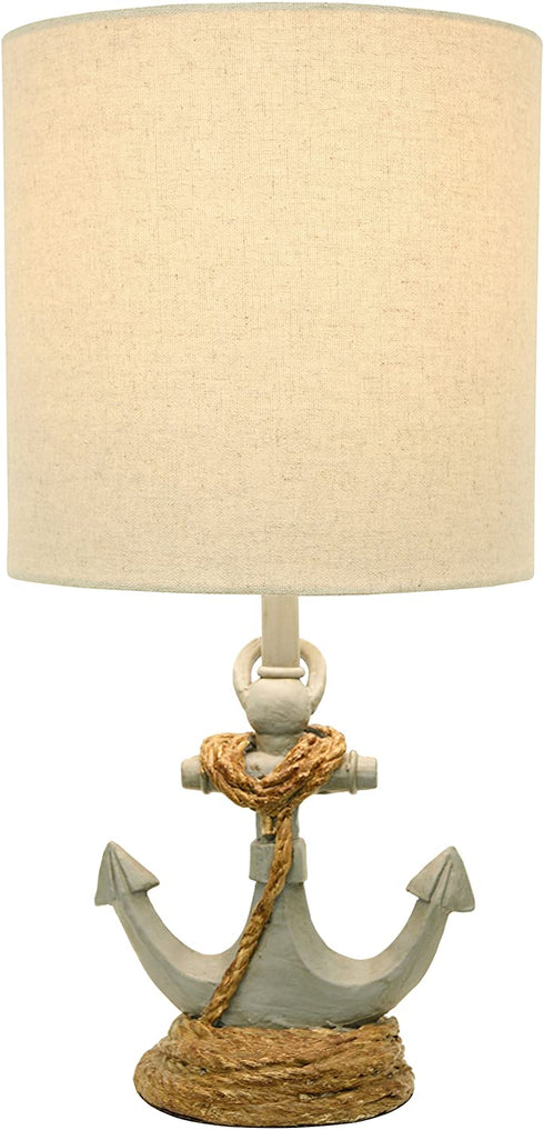 Décor Therapy TL15453 Table Lamp, Antique Iced Blue