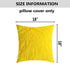 Home Brilliant Yellow Fur Pillow Covers Furry Fuzzy Accent Throw Pillow Covers Easter Decorations Decorative for Couch Sofa Bed, Set of 2 (18 x 18 Inch, Yellow)