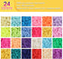 6000Pcs Clay Beads Kit, Heishi Beads for Jewelry Making, 24 Colors Flat Beads 6mm Polymer Clay Spacer Beads, Necklace Bracelet Making Kit with Pendant Charms Kit, Letter Beads, Fruit Beads, Jump Rings
