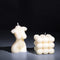 Bubble Candle Soy Wax Scented Candle Hand Poured Scented Candle and Female Body Shaped Candle Handmade Candle Decorative Candle for Bedroom Bathroom Wedding (White)