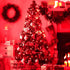 JMEXSUSS 200 LED Red Christmas Lights Outdoor, 66ft Expandable Christmas Tree Lights Plug in, 8 Modes Waterproof Twinkle String Lights Indoor, for Valentine Wedding Garden Party Xmas Decorations