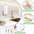 Gold Paper Towel Holder Under Cabinet Mount Wall Kitchen Countertop Paper Towel Rack with Adhesive and Screws, Stainless Steel Resistant Corrosion & Rust
