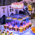 Pastry Stand 3 Tier Acrylic Cupcake Display Stand Light up Cake Stand Cupcake holder Pastry serving platter Candy Bar Party D©cor Wedding Birthday Holidays?Christmas?Blue Light?€¦