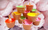 Plastic Ice Cream Cups with Spoons, Festive Dessert Bowls, Assorted Colors (12 Piece Party Pack)