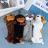 Ioffersuper 4Pcs Dog Puppy Pencil Bags Plush Animal Stationery Pouch Pencil Case Multi-Function Storage Zipper Bags for School Office Stationery Bags Girls Makeup Cosmetic Organizer,4 Styles