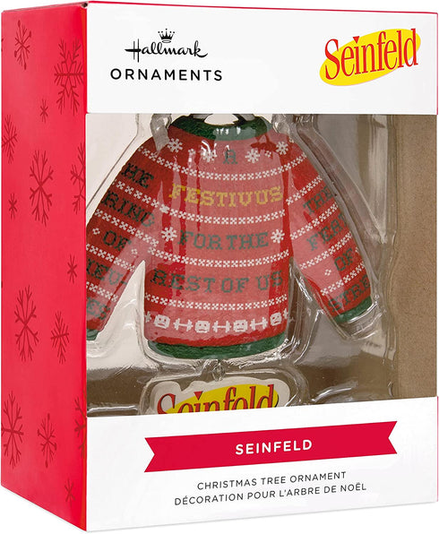 Hallmark Seinfeld Festivus for The Rest of Us Sweater Christmas Ornament