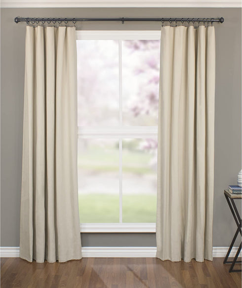 Decopolitan 1-Inch Urn Single Window Treatment Rod Set, 72 to 144-Inch, Bronze