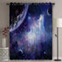 Blackout Curtains Kids Room Darkening Curtains Space Cosmic Sky Stars in Galaxy Nebula Cosmos 52" Wide x 45" Long Thermal Insulated Grommet Top Window Curtains for Bedroom
