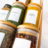 162 Minimalist Spice Jar Labels - Preprinted Spice Stickers - Black Text on White Waterproof Label - Fits Round Bamboo Jars or Rectangular Spice Jars - Herb Seasoning Kitchen Pantry Labels Stickers
