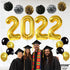 Giant Gold 2022 Balloons Numbers - Large 40 Inch, Graduation Balloons 2022 Foil with Pompoms | Black and Gold Graduation Decorations | Graduation Party Decorations 2022 | Class of 2022 Decorations